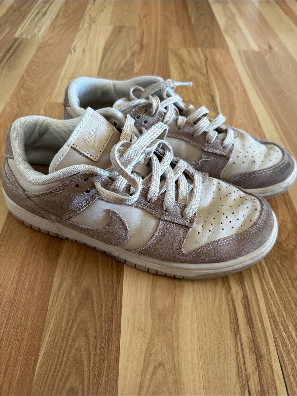 Nike Women’s Low-Top Sneakers in Light Beige and Taupe